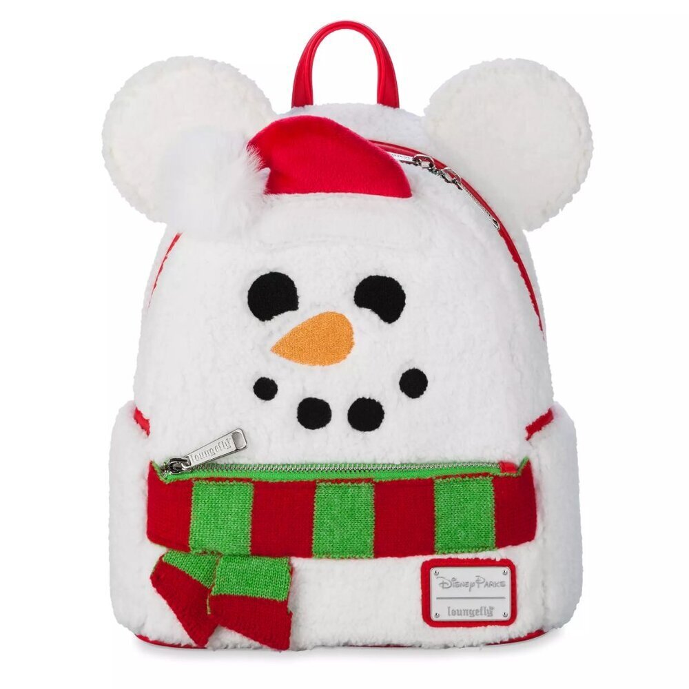 Loungefly Mickey Mouse Snowman Holiday Mini Backpack from Disney Parks NWT